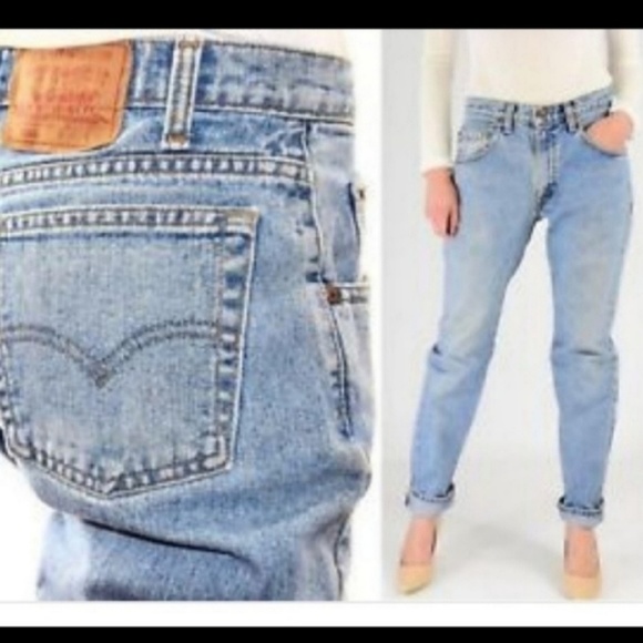 vintage 80's levi's 504 high waisted jeans